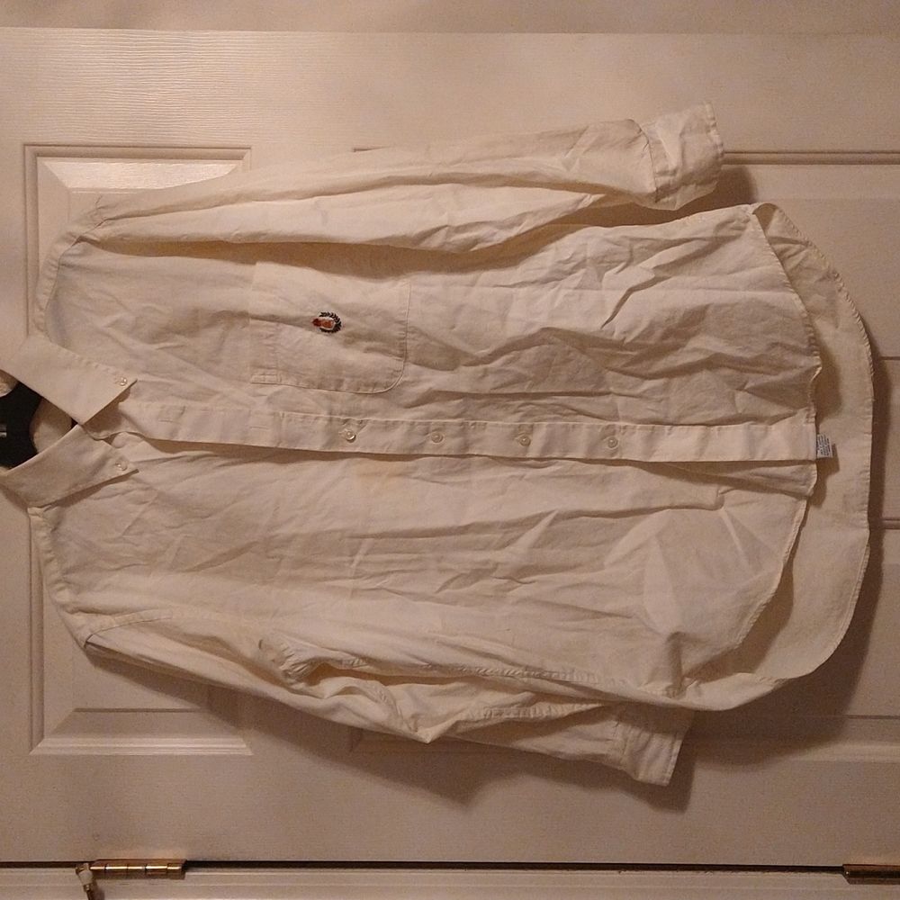 Men's Ralph Lauren (CHAPS) 100% cotton button down designer dress shirt